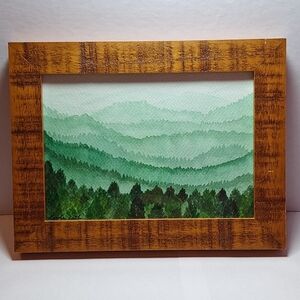 "Rustic Pine" Hand-painted Watercolor Painting